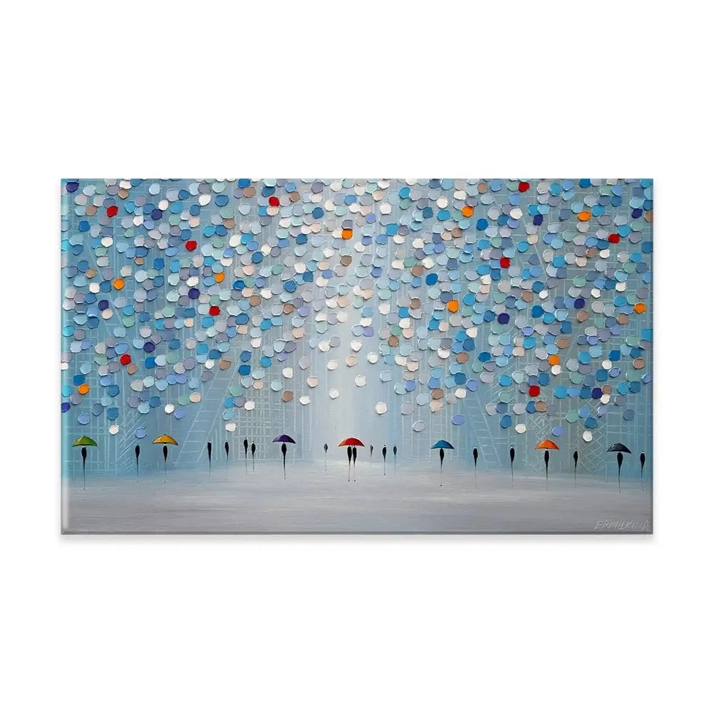 Happy Sunny Rain Canvas Print Happy Sunny Rain Canvas Print wall art product Ekaterina Ermilkina