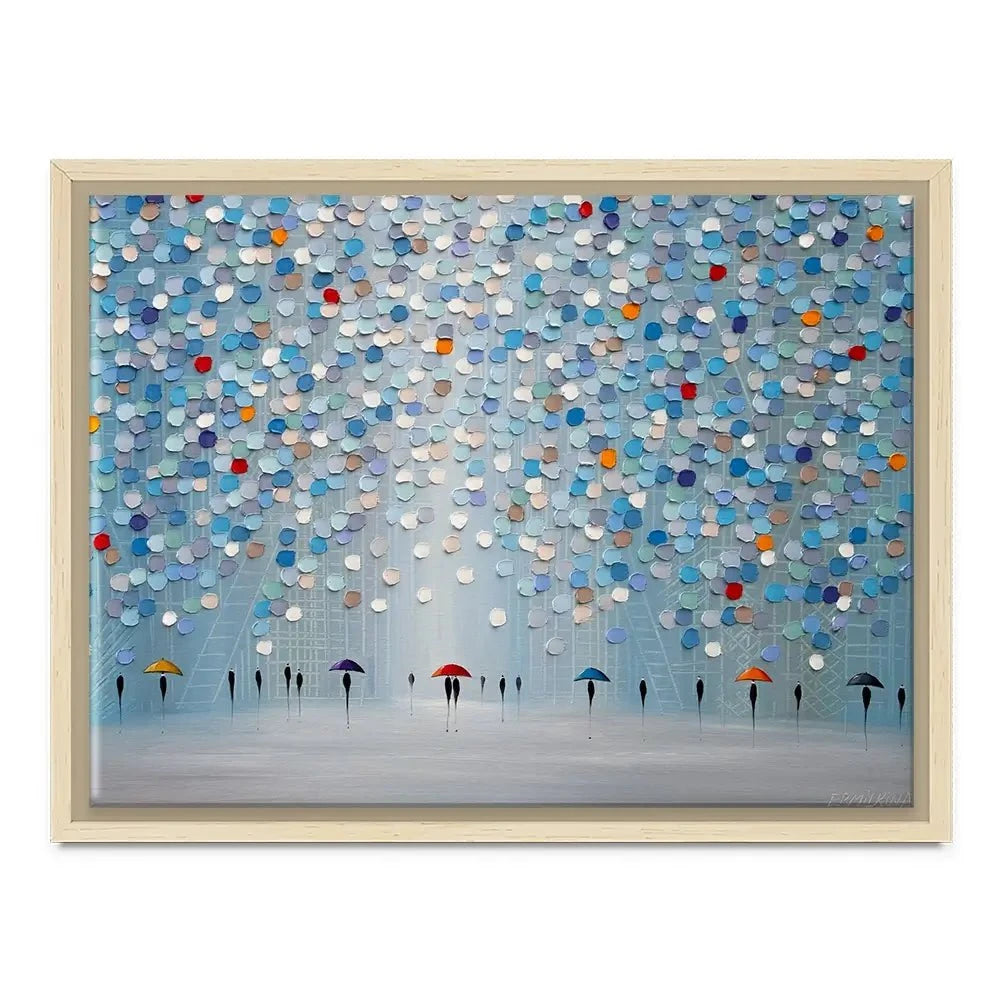 Happy Sunny Rain Canvas Print Happy Sunny Rain Canvas Print wall art product Ekaterina Ermilkina