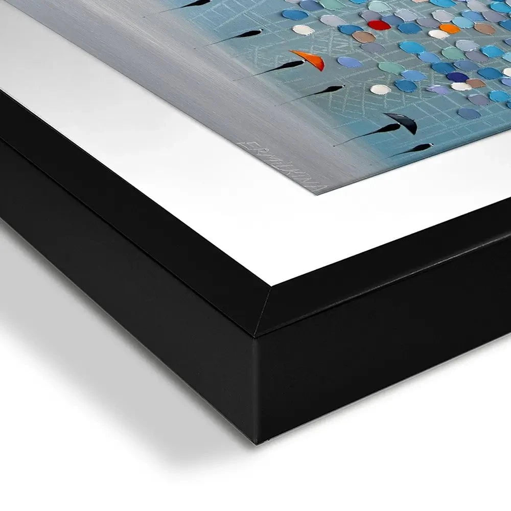 Happy Sunny Rain Framed Art Print Happy Sunny Rain Framed Art Print wall art product Ekaterina Ermilkina