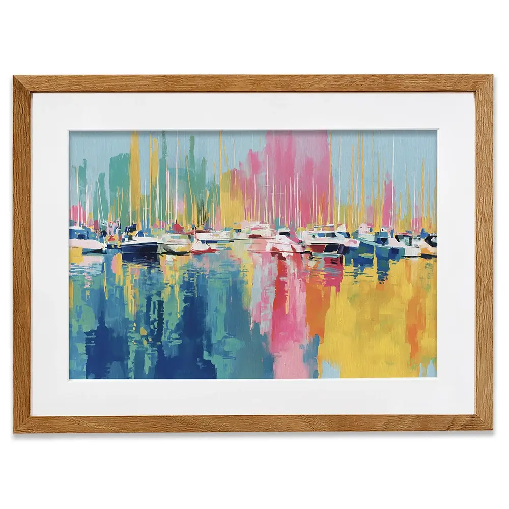 Harbour At Rest Framed Art Print Harbour At Rest Framed Art Print wall art product Chromatic Storm Studio