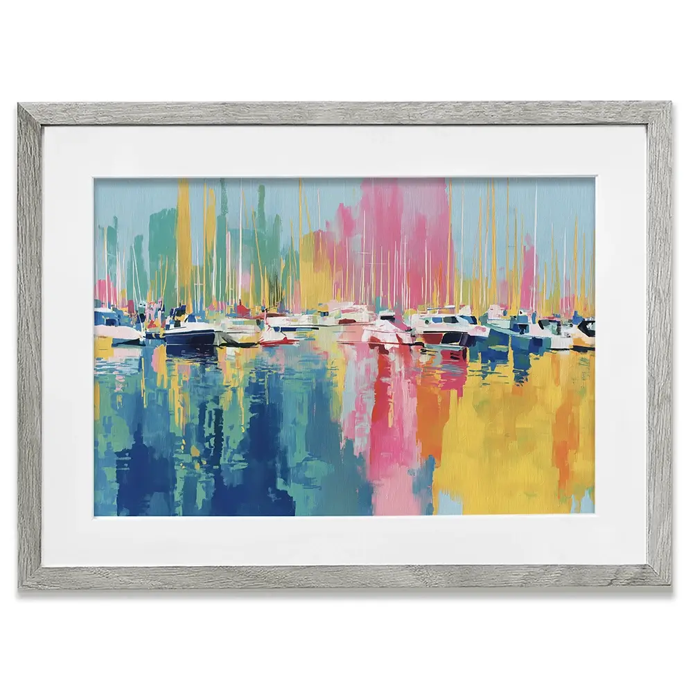 Harbour At Rest Framed Art Print Harbour At Rest Framed Art Print wall art product Chromatic Storm Studio