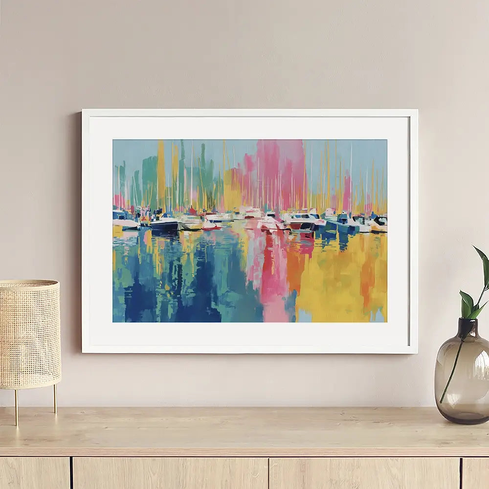 Harbour At Rest Framed Art Print Harbour At Rest Framed Art Print wall art product Chromatic Storm Studio
