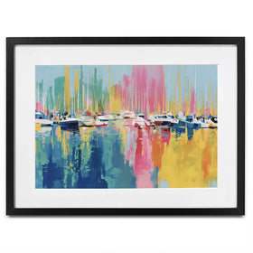 Harbour At Rest Framed Art Print Harbour At Rest Framed Art Print wall art product Chromatic Storm Studio
