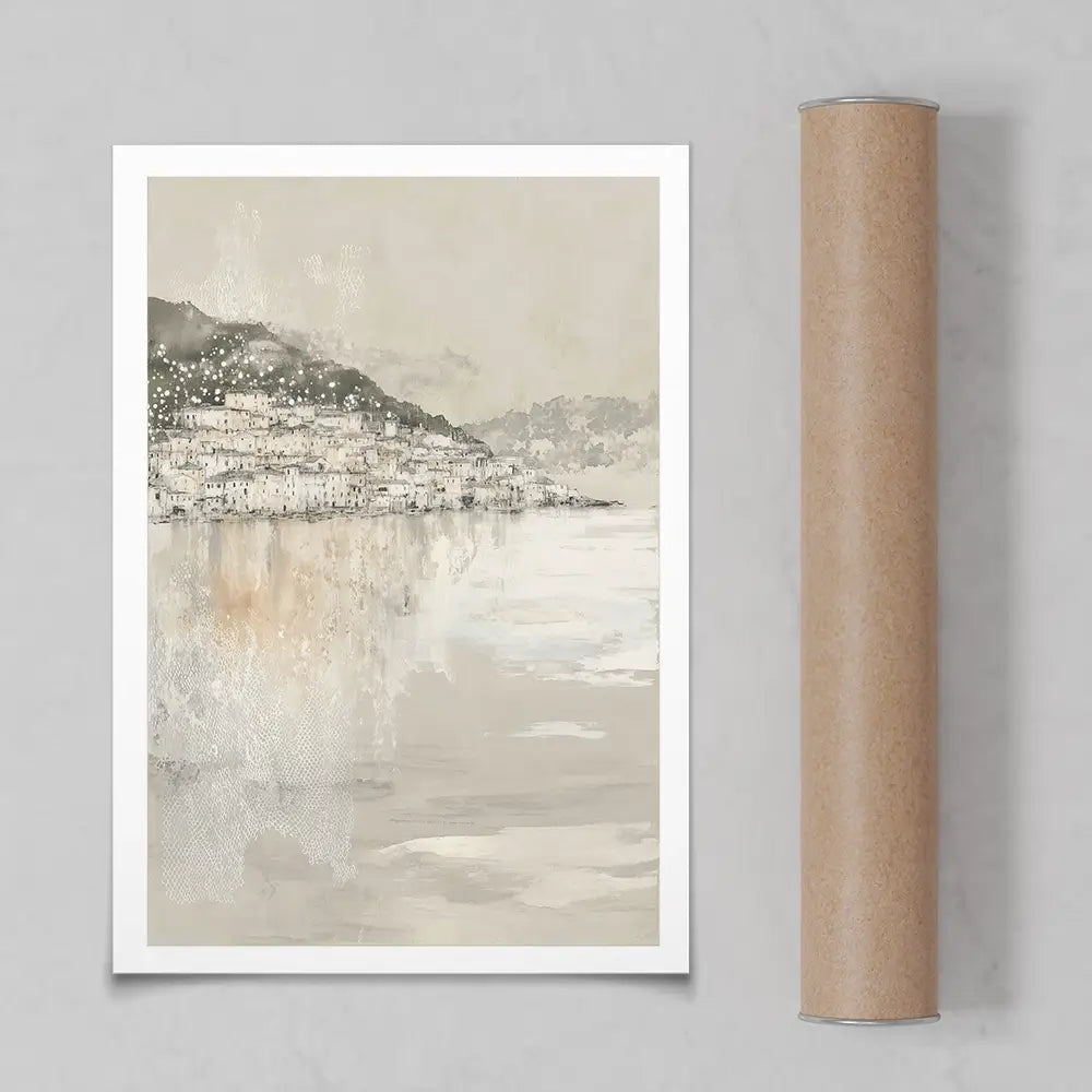 Harbour Boats At Dawn Art Print Harbour Boats At Dawn Art Print wall art product Chromatic Storm Studio