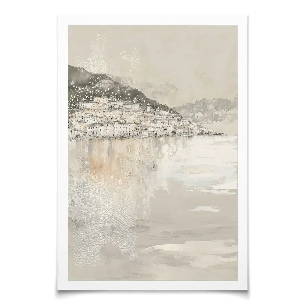 Harbour Boats At Dawn Art Print Harbour Boats At Dawn Art Print wall art product Chromatic Storm Studio