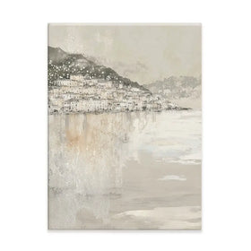 Harbour Boats At Dawn Canvas Print Harbour Boats At Dawn Canvas Print wall art product Chromatic Storm Studio