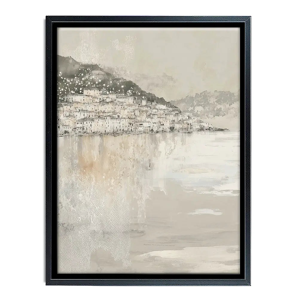 Harbour Boats At Dawn Canvas Print Harbour Boats At Dawn Canvas Print wall art product Chromatic Storm Studio
