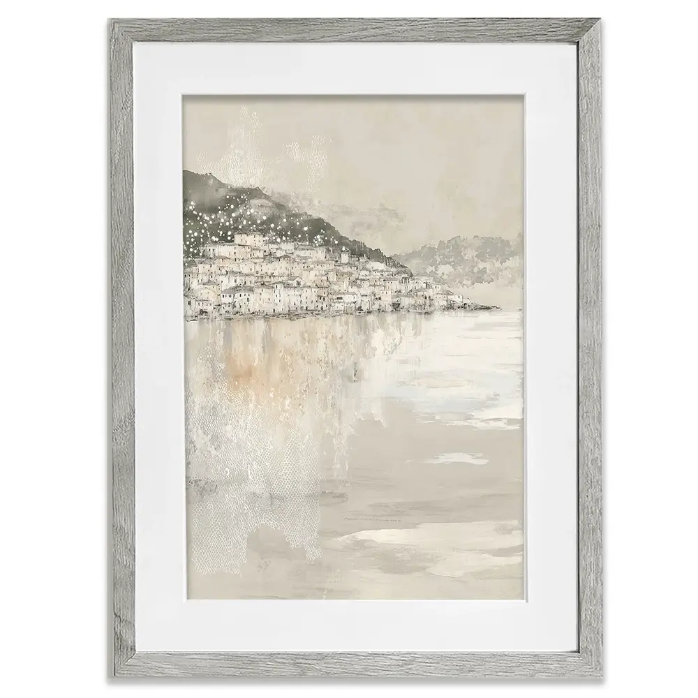 Harbour Boats At Dawn Framed Art Print Harbour Boats At Dawn Framed Art Print wall art product Chromatic Storm Studio