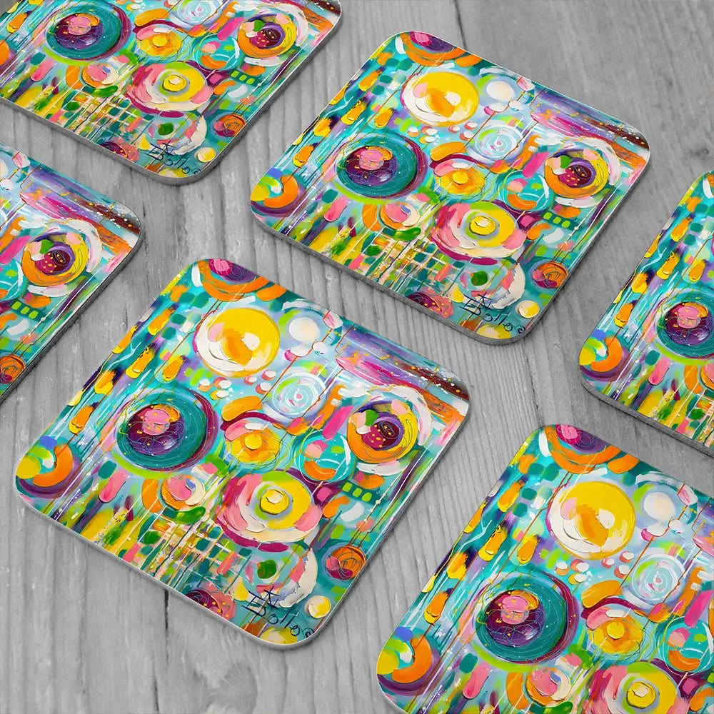 Hard Candy Coaster Set Hard Candy Coaster Set wall art product Estelle Grengs - Independent