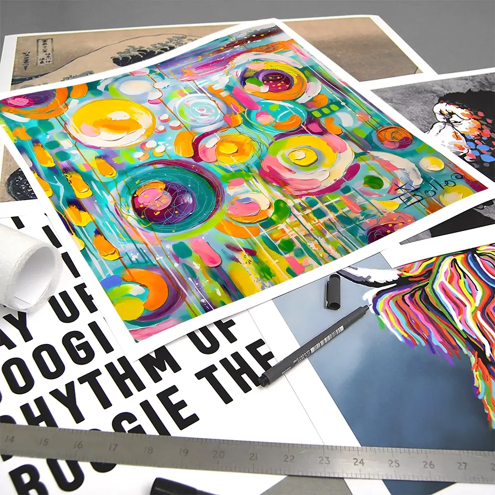 Hard Candy Square Art Print Hard Candy Square Art Print wall art product Estelle Grengs - Independent