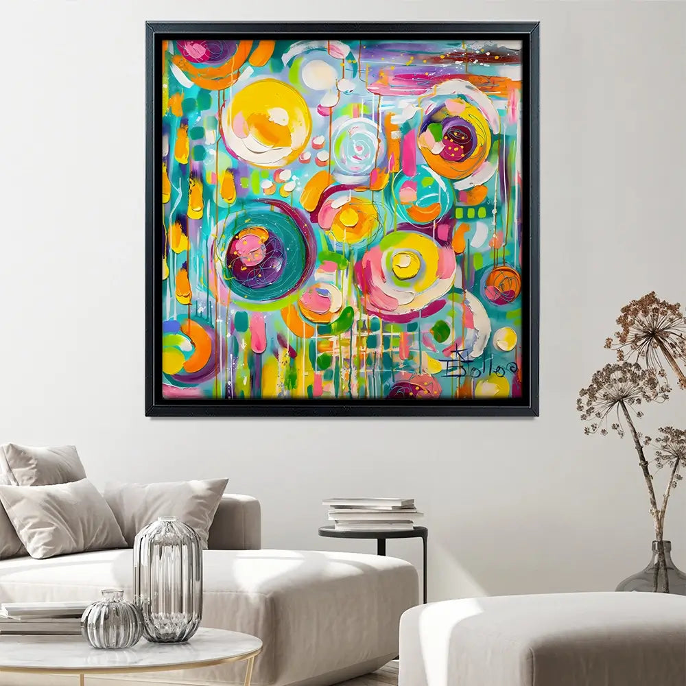 Hard Candy Square Canvas Print Hard Candy Square Canvas Print wall art product Estelle Grengs - Independent