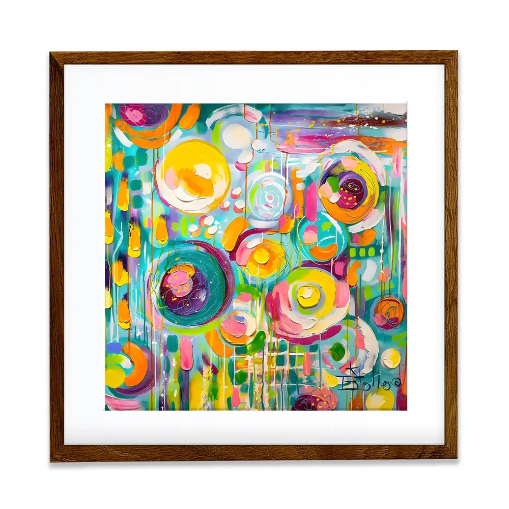 Hard Candy Square Framed Art Print Hard Candy Square Framed Art Print wall art product Estelle Grengs - Independent