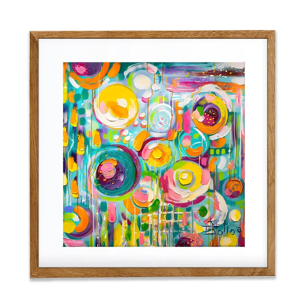 Hard Candy Square Framed Art Print Hard Candy Square Framed Art Print wall art product Estelle Grengs - Independent