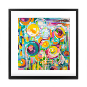 Hard Candy Square Framed Art Print Hard Candy Square Framed Art Print wall art product Estelle Grengs - Independent