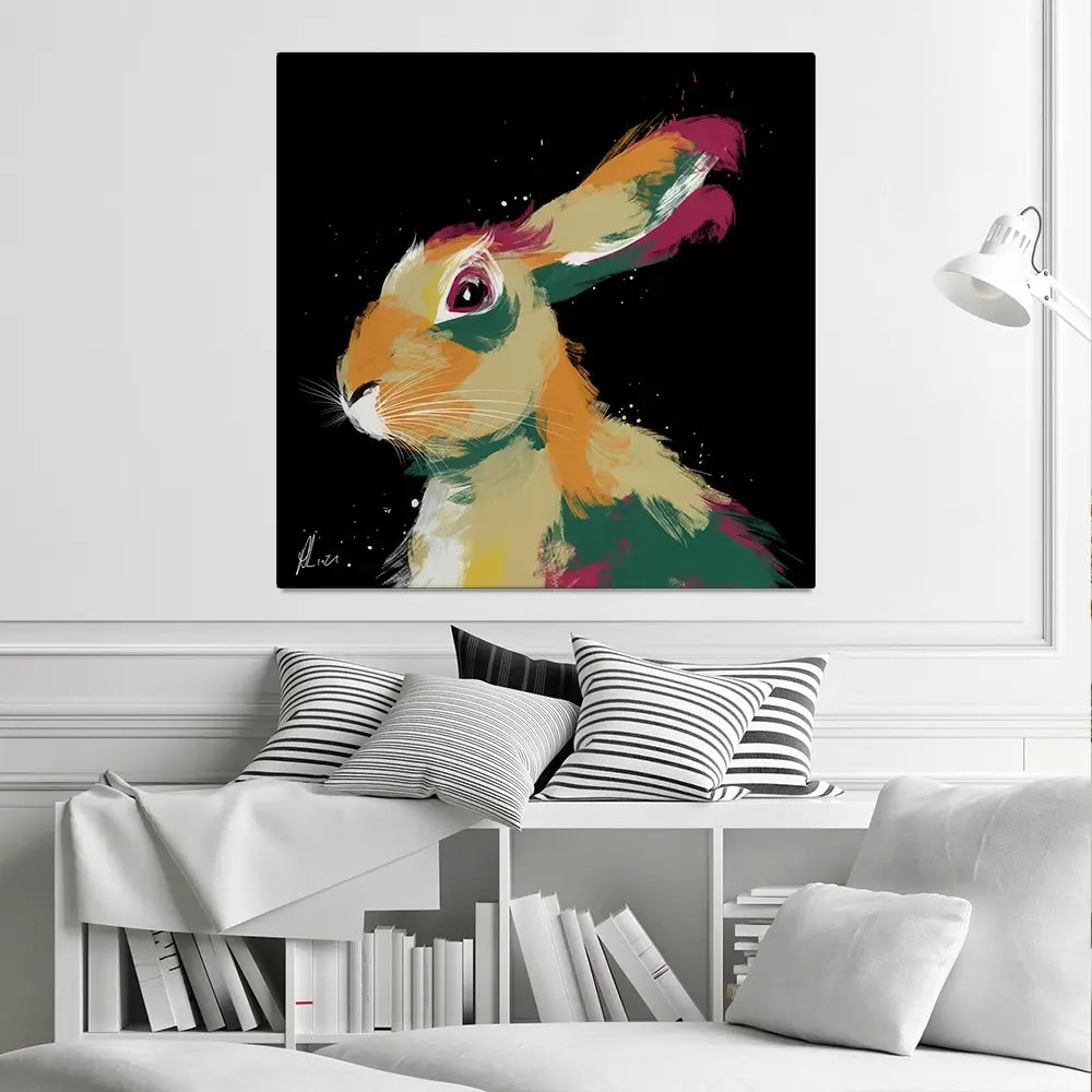 Hare 2 Canvas Print Hare 2 Canvas Print wall art product Aimee Linzi