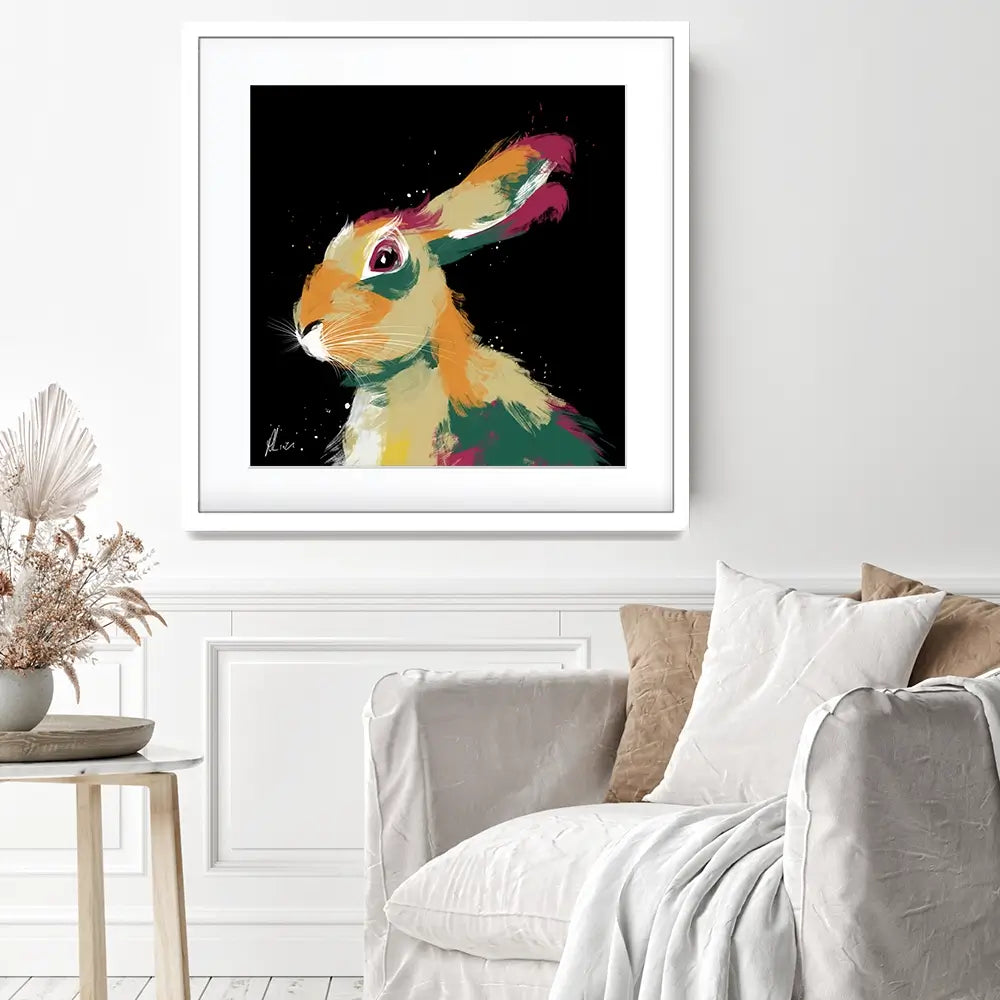 Hare 2 Framed Art Print Hare 2 Framed Art Print wall art product Aimee Linzi
