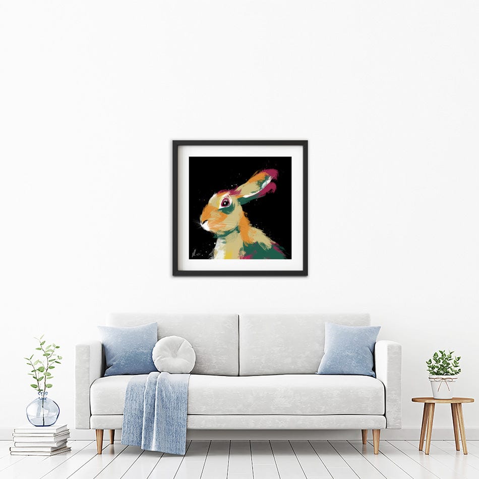 Hare 2 Framed Art Print wall art product Aimee Linzi