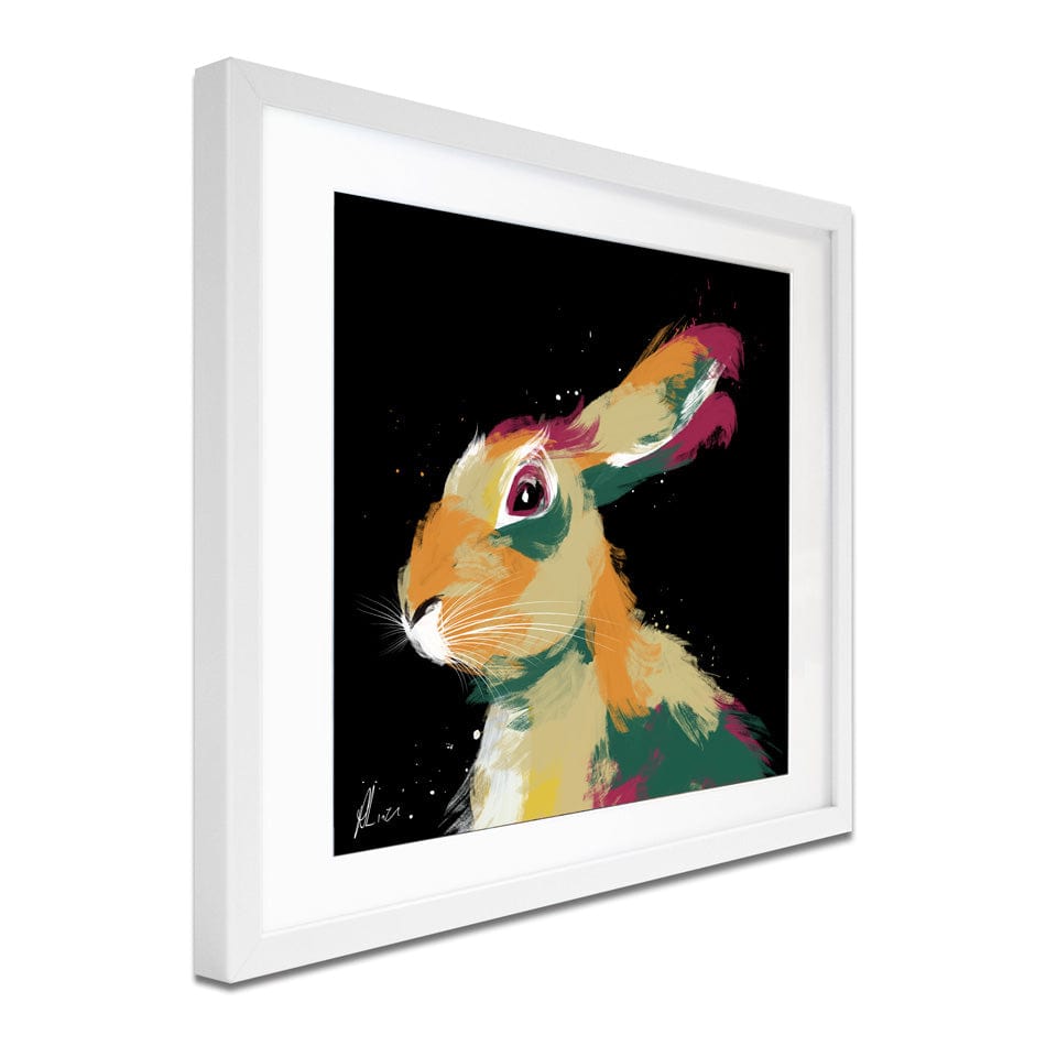 Hare 2 Framed Art Print wall art product Aimee Linzi