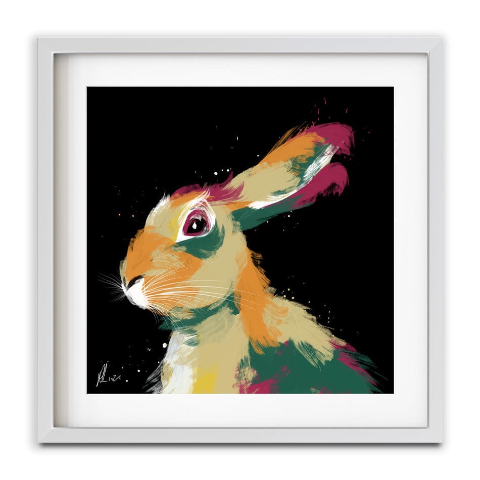 Hare 2 Framed Art Print wall art product Aimee Linzi