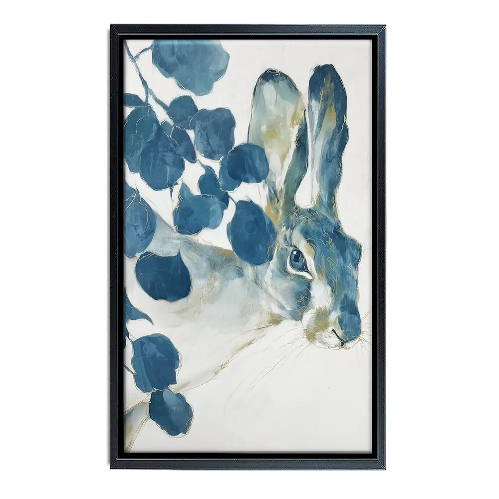 Hare Among Eucalptus Canvas Print Hare Among Eucalptus Canvas Print wall art product Chromatic Storm Studio