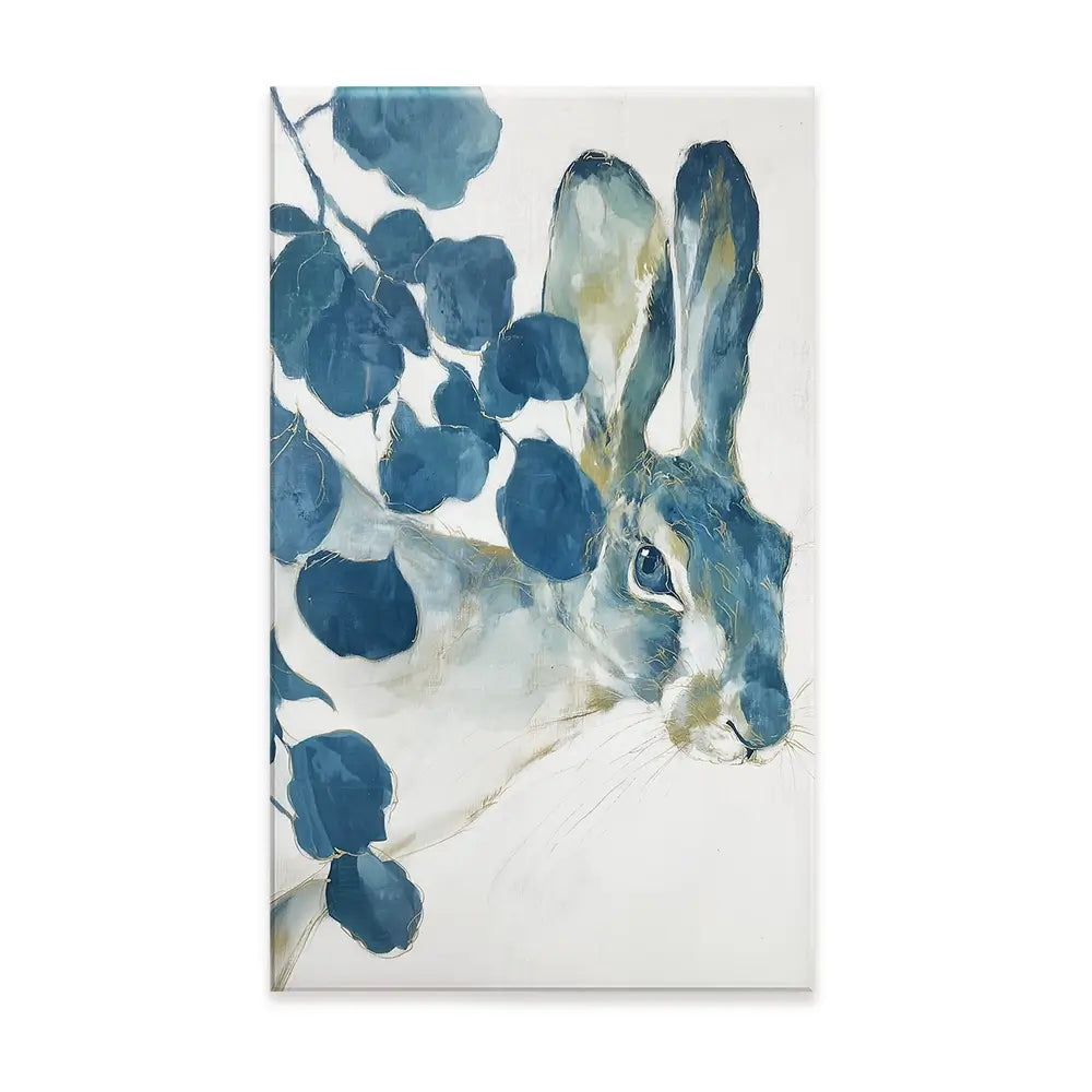 Hare Among Eucalptus Canvas Print Hare Among Eucalptus Canvas Print wall art product Chromatic Storm Studio