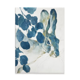 Hare Among Eucalptus Canvas Print Hare Among Eucalptus Canvas Print wall art product Chromatic Storm Studio