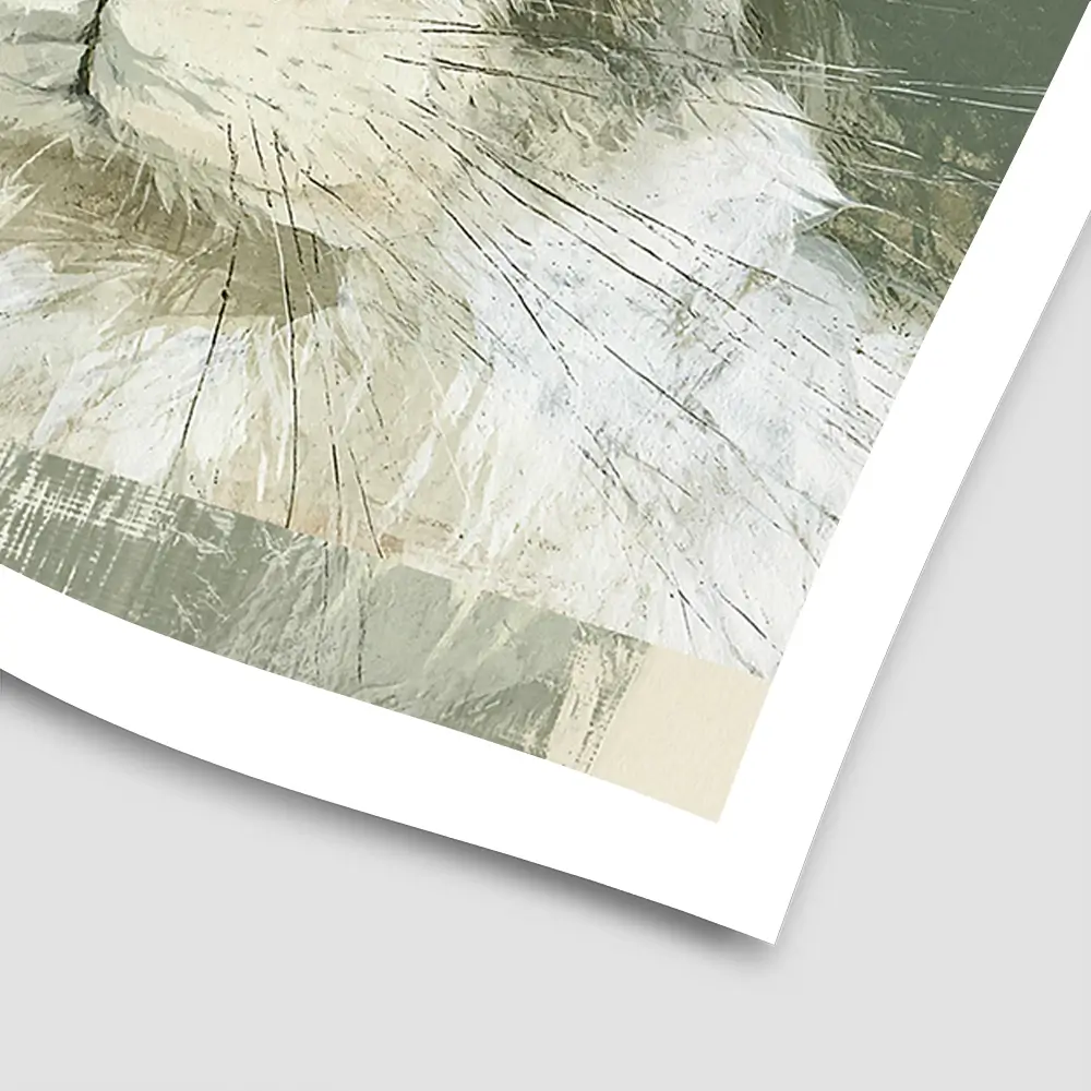 Hare And Lace Collage Square Art Print Hare And Lace Collage Square Art Print wall art product Chromatic Storm Studio