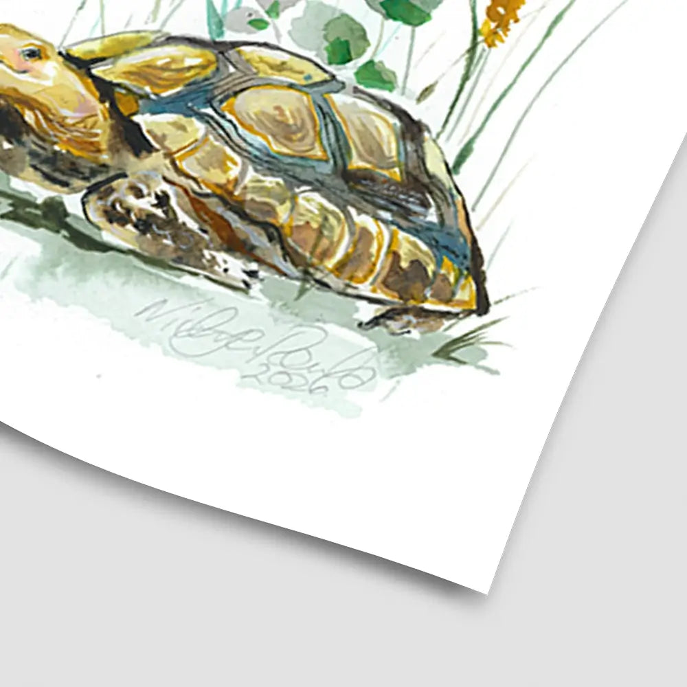 Hare And The Tortoise Art Print Hare And The Tortoise Art Print wall art product Nicola Jane Rowles