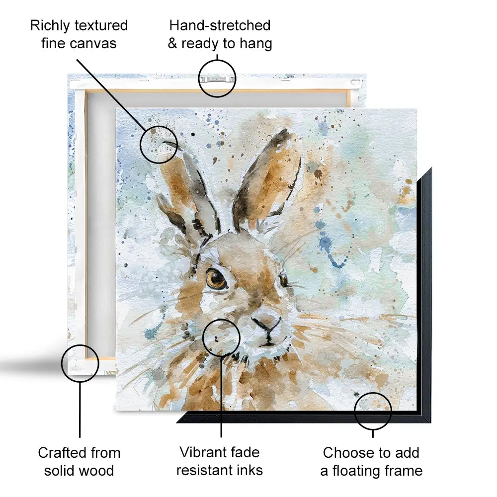 Hare Canvas Print Hare Canvas Print wall art product Carol Robinson