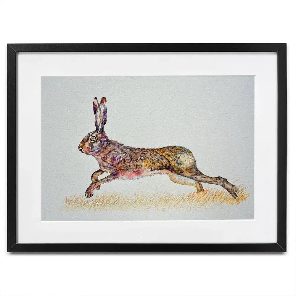 Hare On The Run Framed Art Print Hare On The Run Framed Art Print wall art product Martin Charles Hatch / Shutterstock