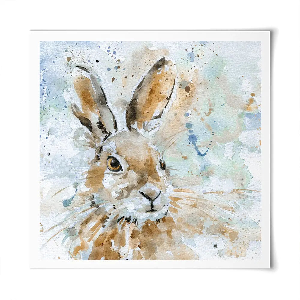 Hare Square Art Print Hare Square Art Print wall art product Carol Robinson