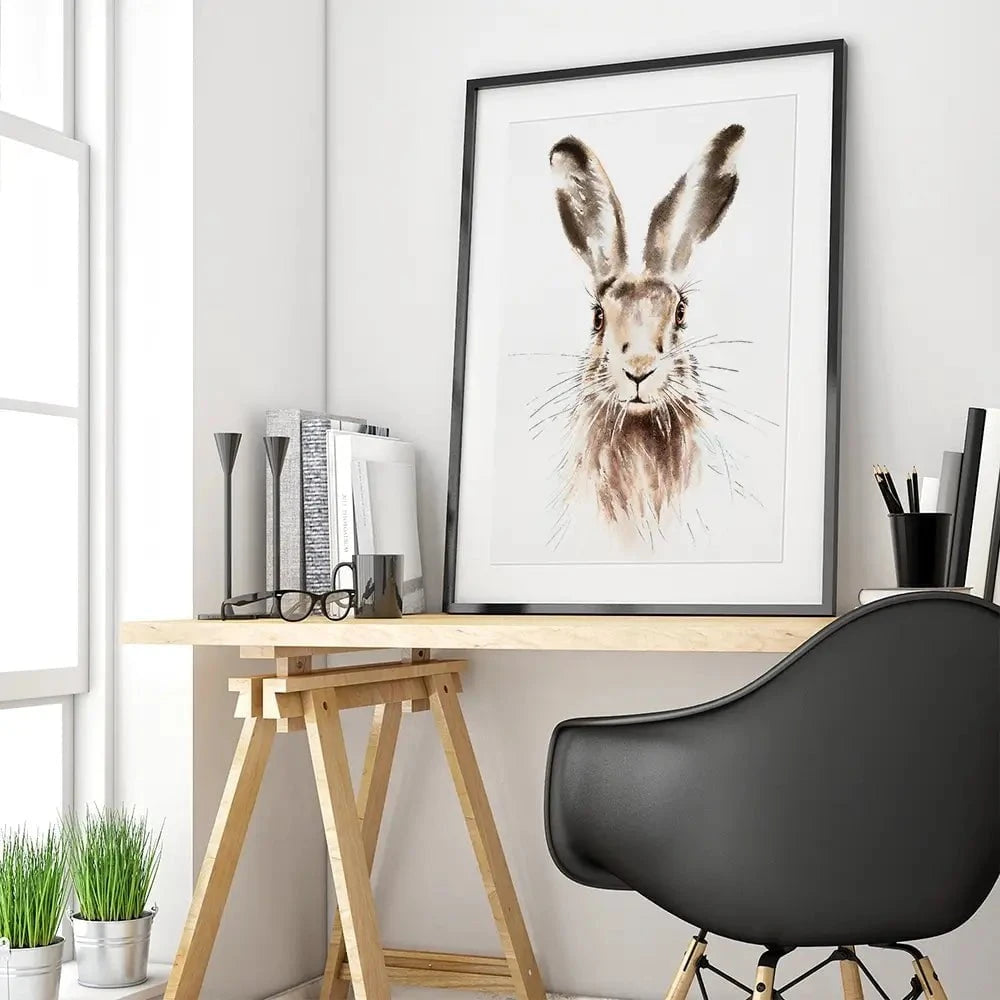 Harry The Hare Framed Art Print Harry The Hare Framed Art Print wall art product Bolotova Tatyana / Shutterstock