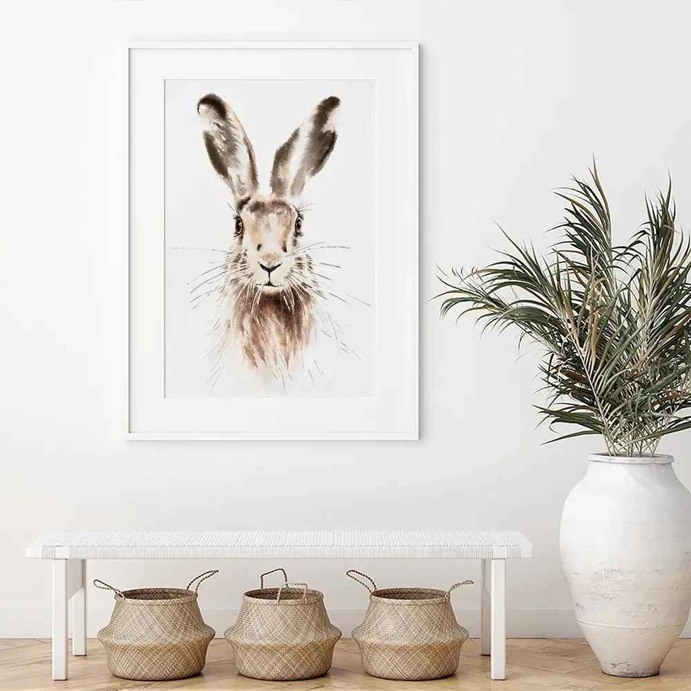 Harry The Hare Framed Art Print Harry The Hare Framed Art Print wall art product Bolotova Tatyana / Shutterstock