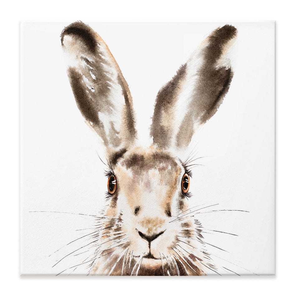 Harry The Hare Square Canvas Print wall art product Bolotova Tatyana / Shutterstock