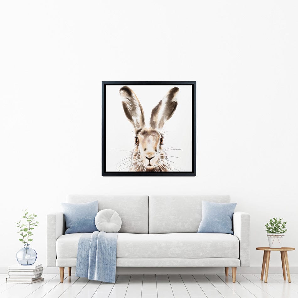 Harry The Hare Square Canvas Print wall art product Bolotova Tatyana / Shutterstock