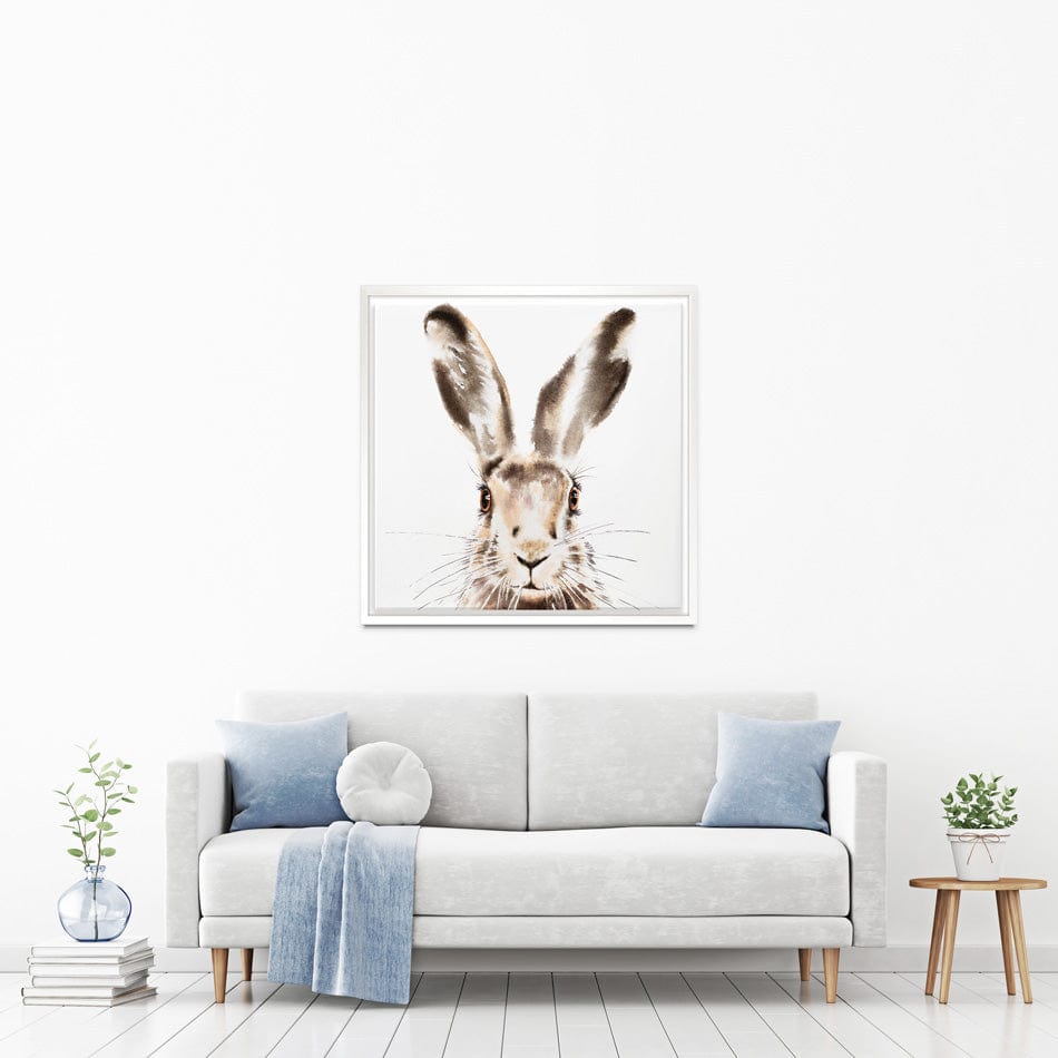 Harry The Hare Square Canvas Print wall art product Bolotova Tatyana / Shutterstock