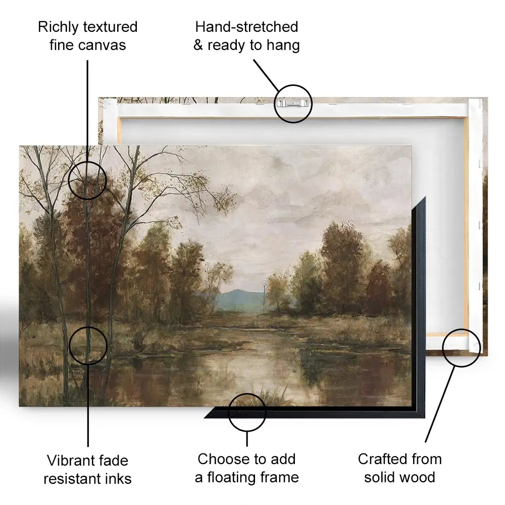 Harvest Moor Canvas Print Harvest Moor Canvas Print wall art product Michael Willett