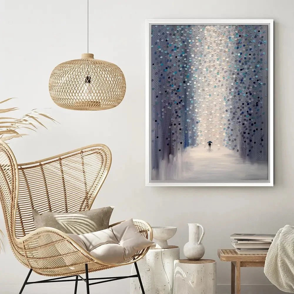 Hazy Rain Canvas Print Hazy Rain Canvas Print wall art product Ekaterina Ermilkina