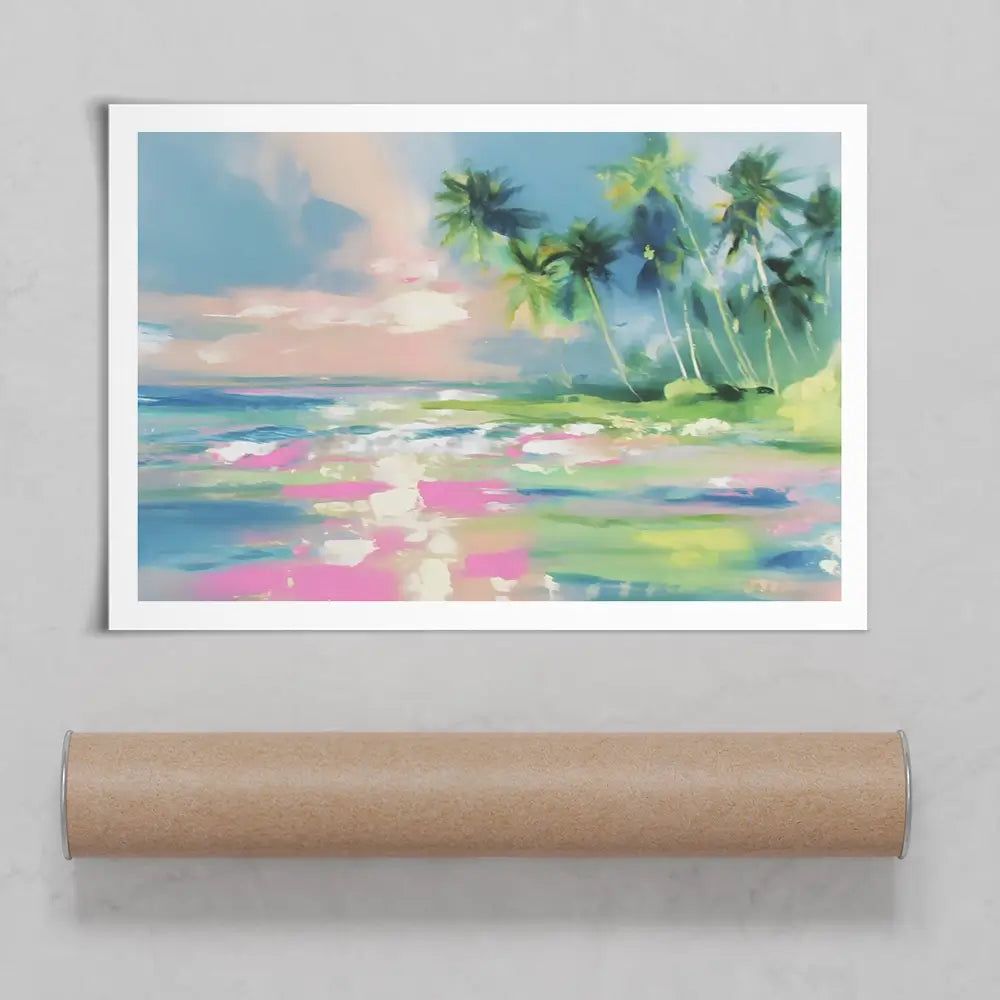 Hazy Sea View Art Print Hazy Sea View Art Print wall art product Franklyn Gregory - Independent
