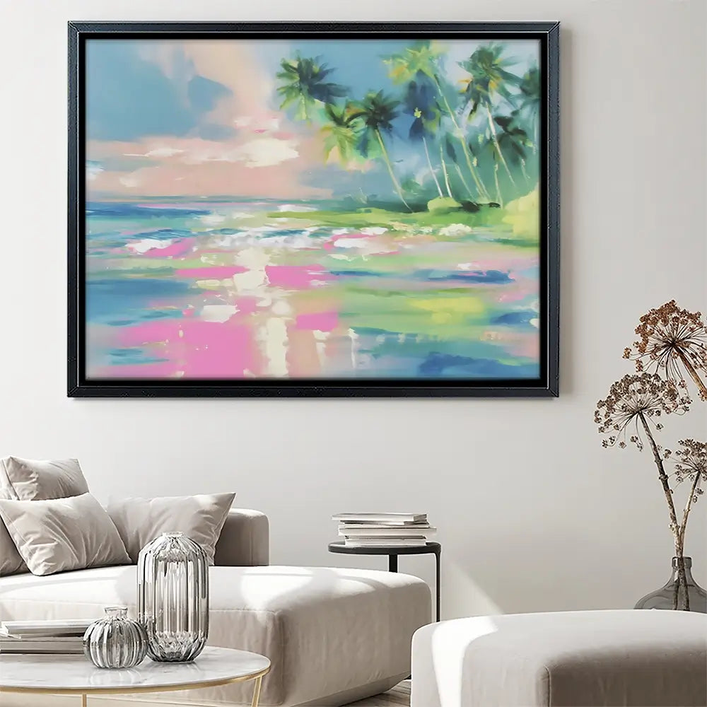 Hazy Sea View Canvas Print Hazy Sea View Canvas Print wall art product Franklyn Gregory - Independent