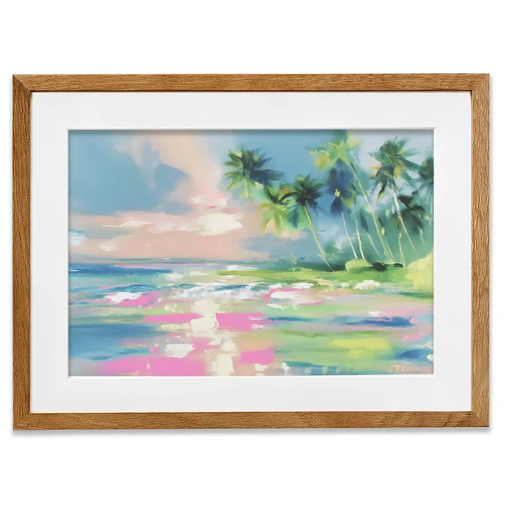Hazy Sea View Framed Art Print Hazy Sea View Framed Art Print wall art product Franklyn Gregory - Independent