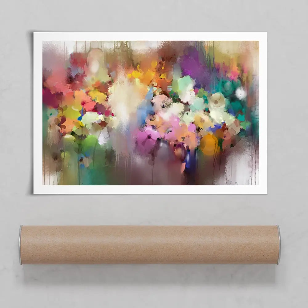Hazy Watercolour Flowers Art Print Hazy Watercolour Flowers Art Print wall art product Art Print Shop