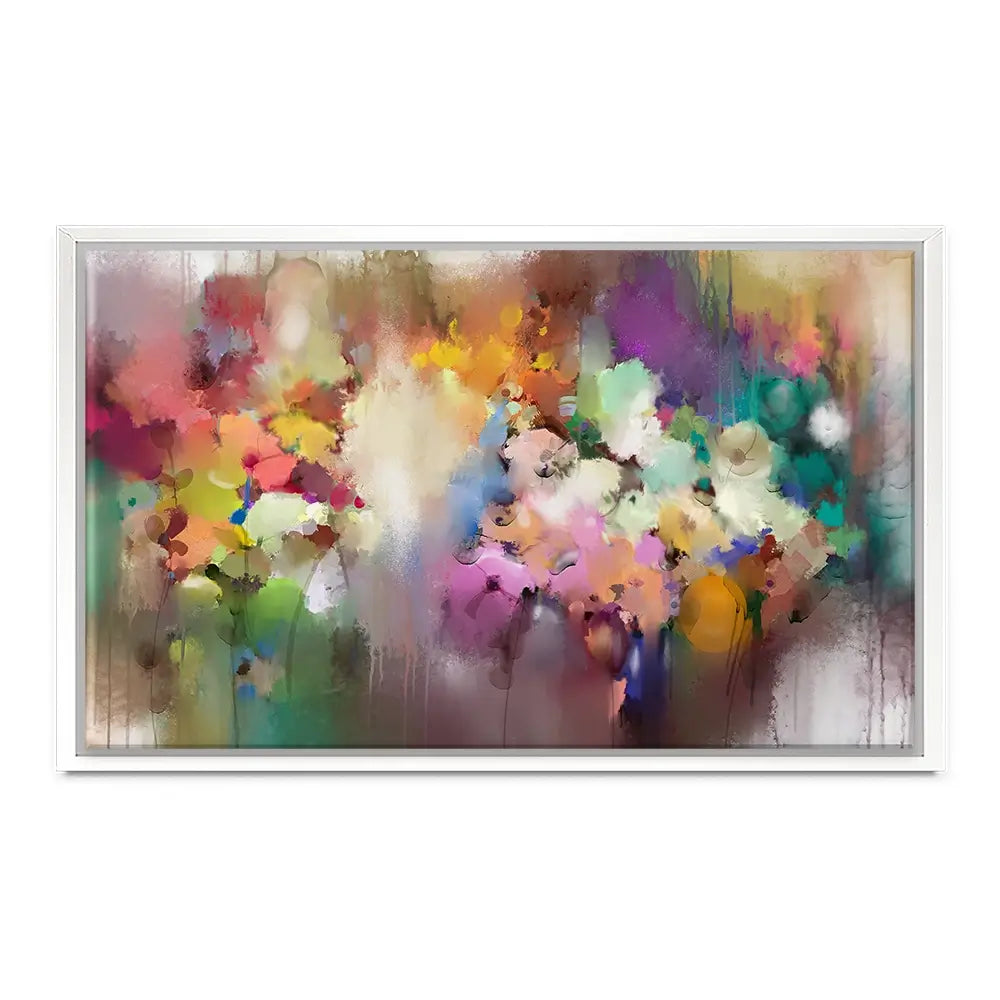 Hazy Watercolour Flowers Canvas Print Hazy Watercolour Flowers Canvas Print wall art product Art Print Shop