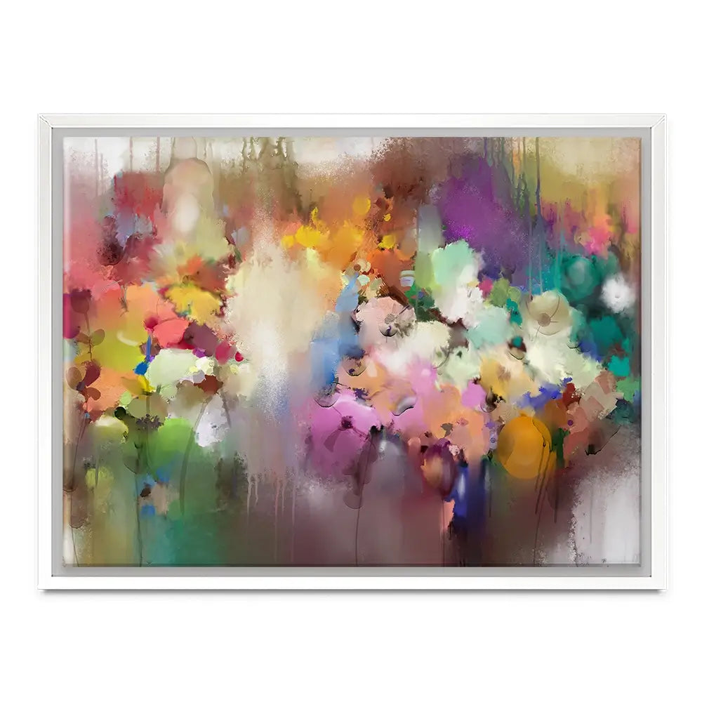 Hazy Watercolour Flowers Canvas Print Hazy Watercolour Flowers Canvas Print wall art product Art Print Shop