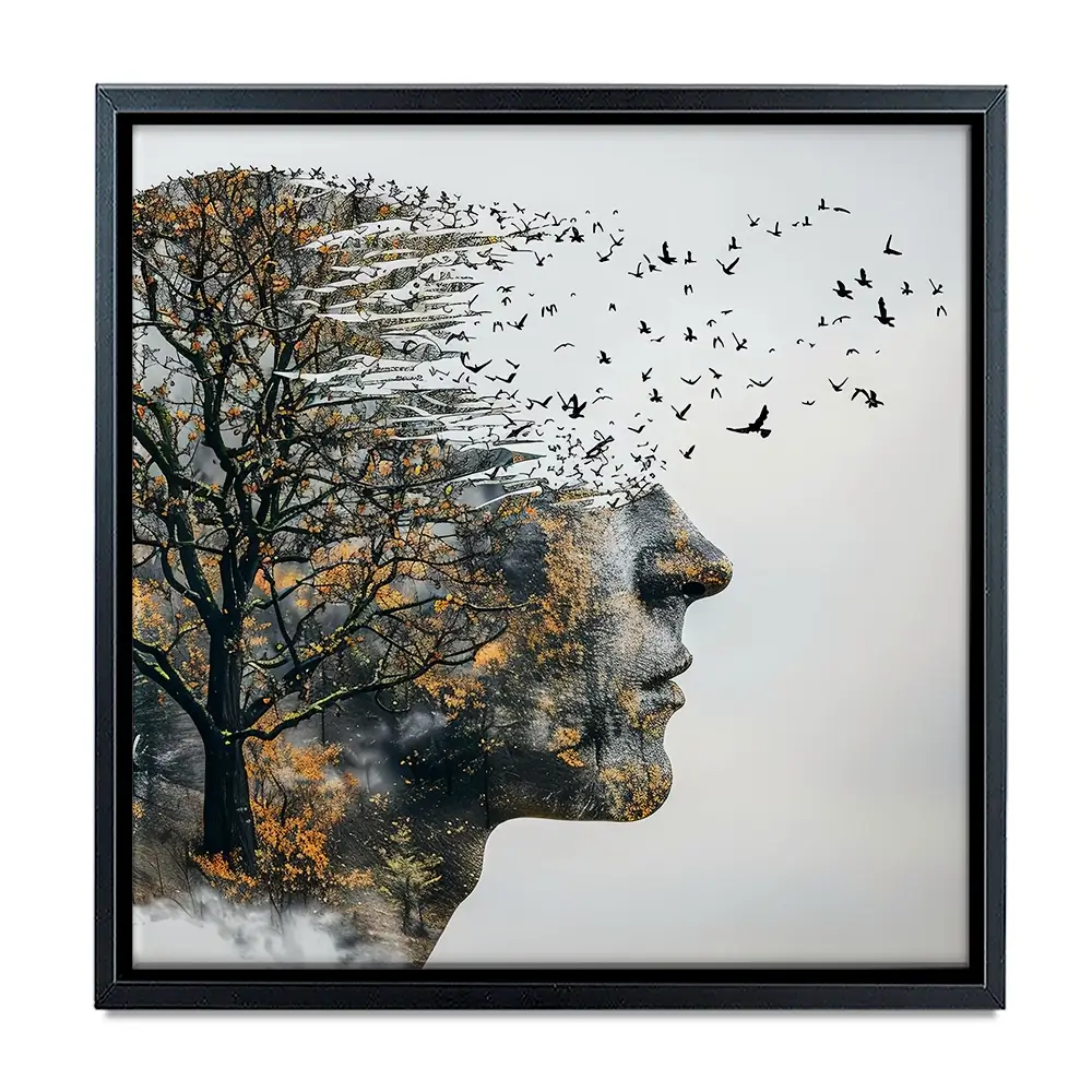 Headspace Square Canvas Print Headspace Square Canvas Print wall art product Art Print Shop