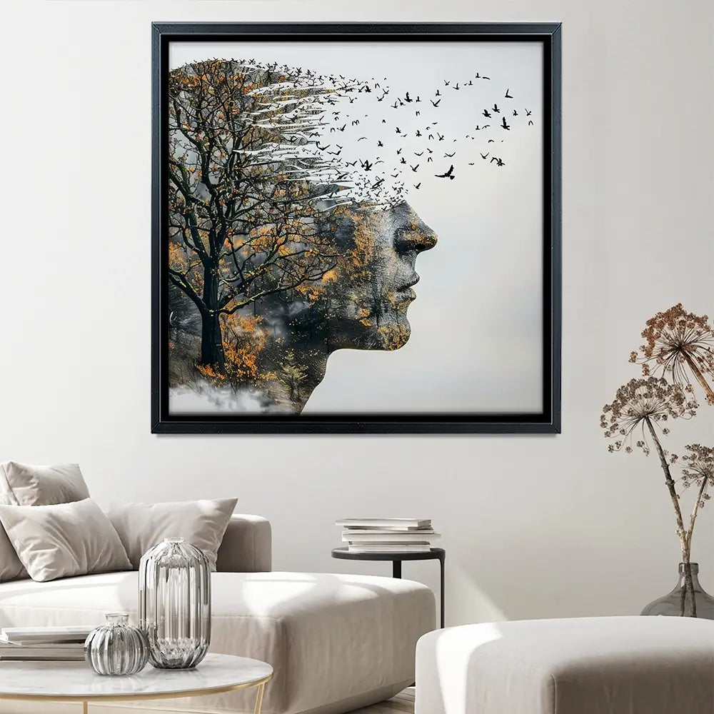Headspace Square Canvas Print Headspace Square Canvas Print wall art product Art Print Shop
