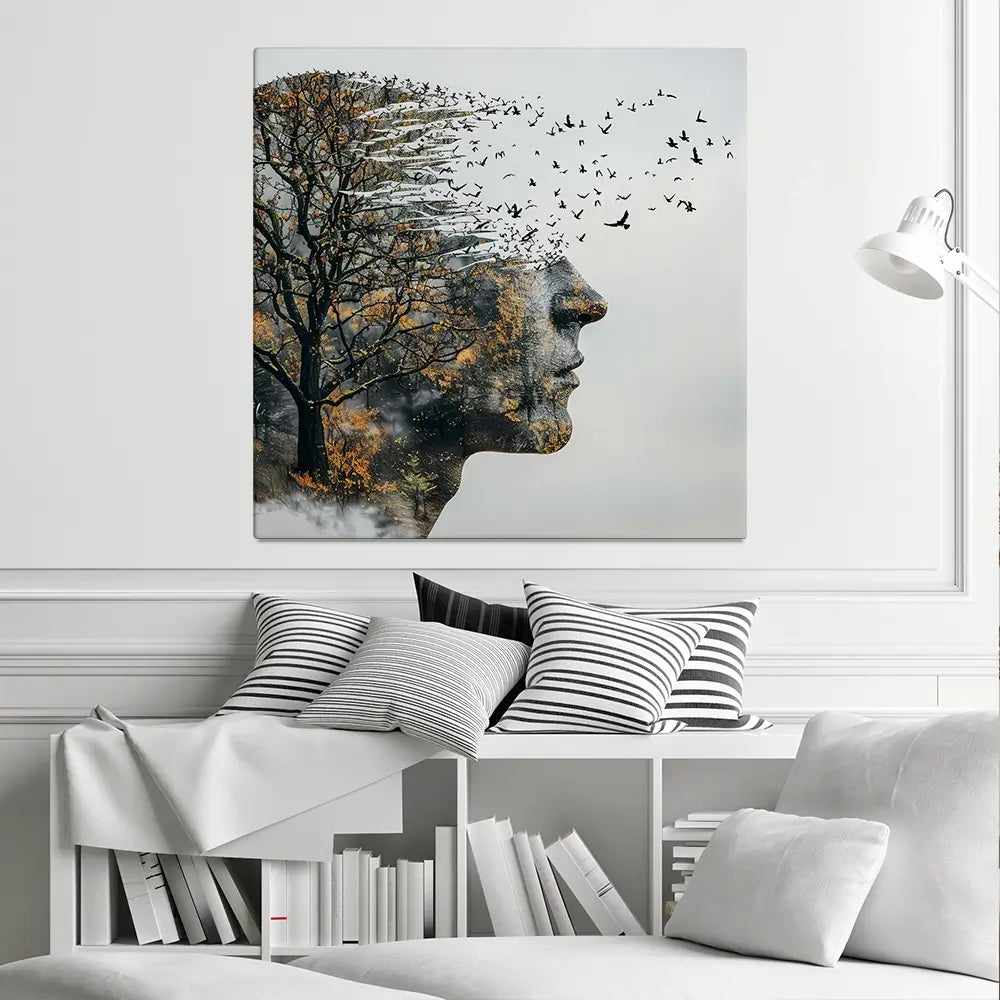 Headspace Square Canvas Print Headspace Square Canvas Print wall art product Art Print Shop