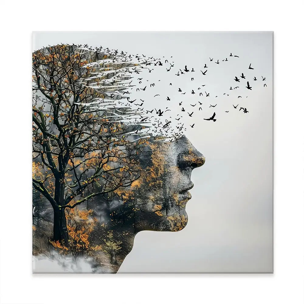 Headspace Square Canvas Print Headspace Square Canvas Print wall art product Art Print Shop