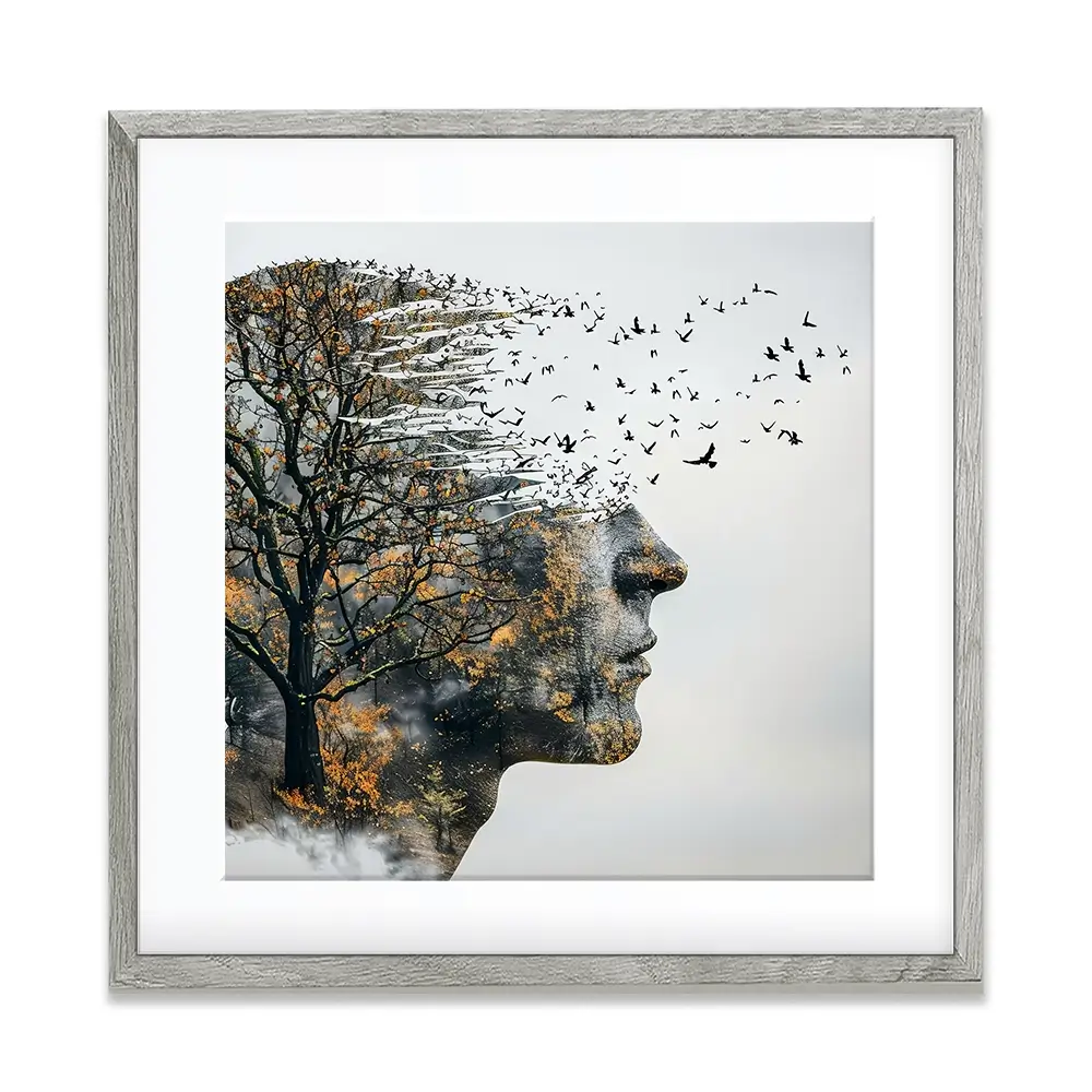 Headspace Square Framed Art Print Headspace Square Framed Art Print wall art product Art Print Shop