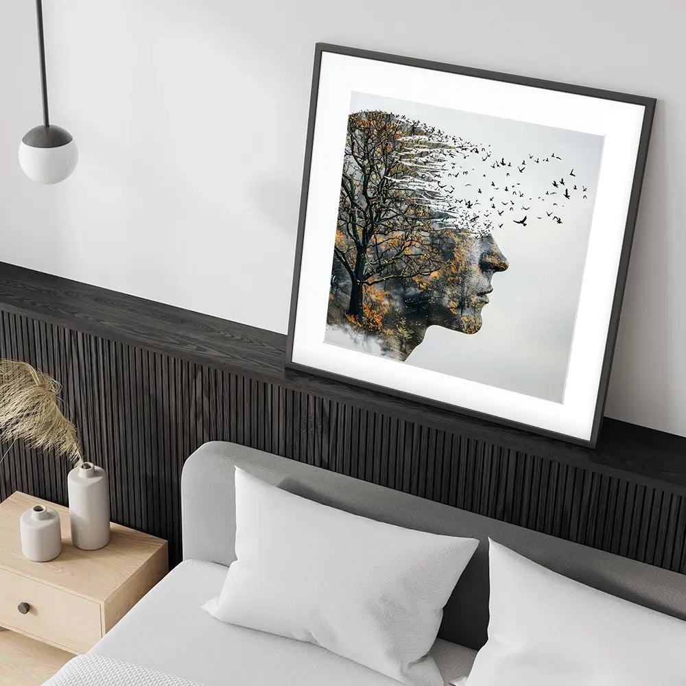 Headspace Square Framed Art Print Headspace Square Framed Art Print wall art product Art Print Shop